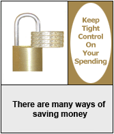 Keep tight control on your spending